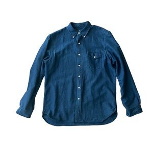 Ralph Lauren Chambray Indigo Oxford Button Down - Medium